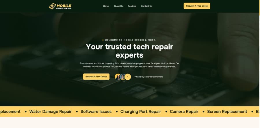 Digital Transformation for a Tech Service Powerhouse: Mobile Repair & More — Electronics Repair & Technology Services