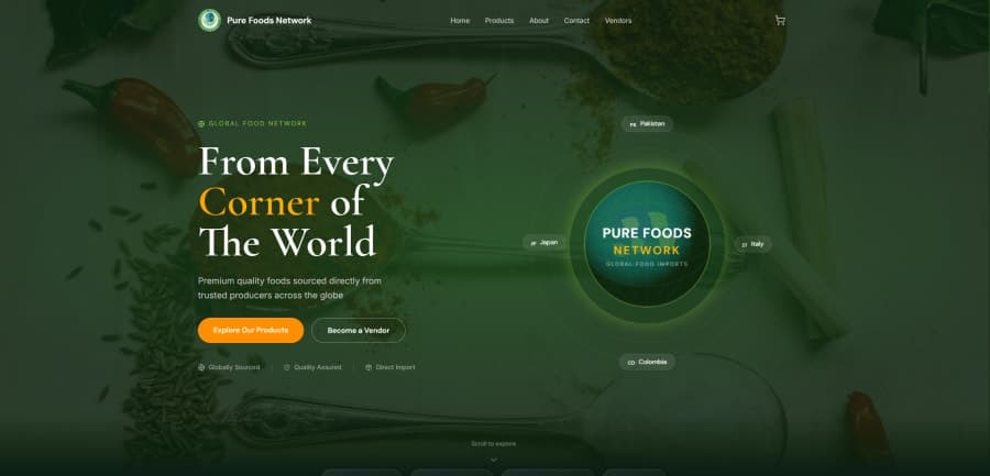 Globalizing Taste: Building a Premium End-to-End E-commerce Ecosystem for Pure Foods Network — Food & Beverage / International Imports